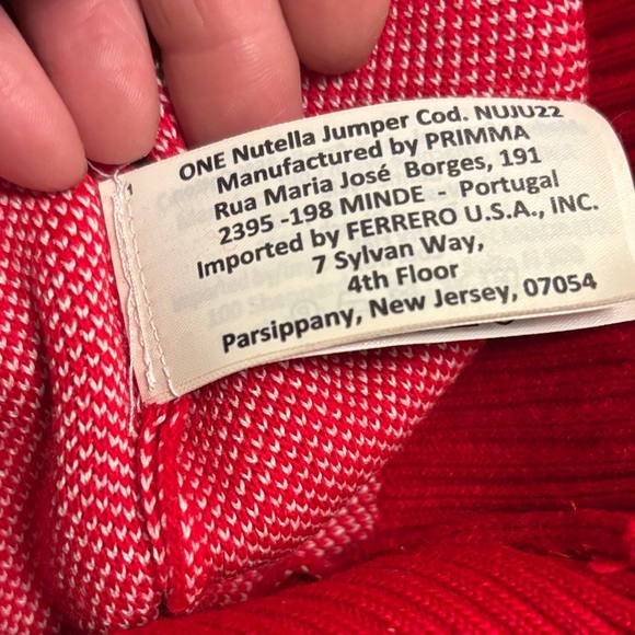 Limited Edition Vintage Nutella Holiday Red Crewneck Sweater for Men XL - Picture 5 of 8